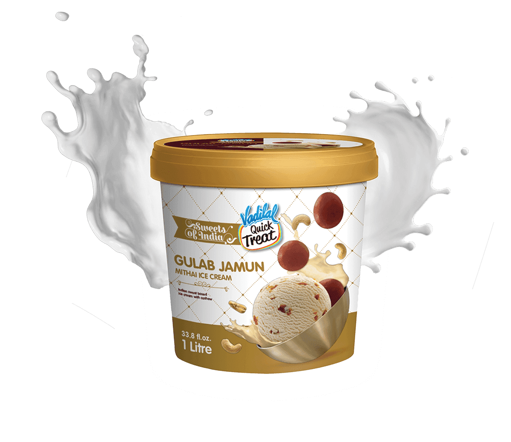 Gulab Jamun Mithai Ice Cream - 1 LT - Vadilal