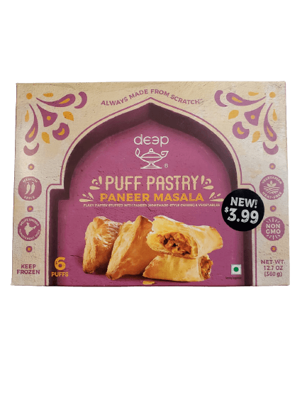 Puff Pastry Paneer Masala Frozen - 360 G - Deep