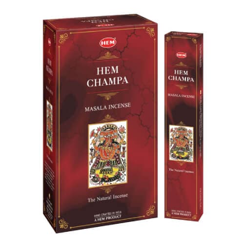 Champa Incense Sticks - 6 Packs Of 15 Sticks - Hem