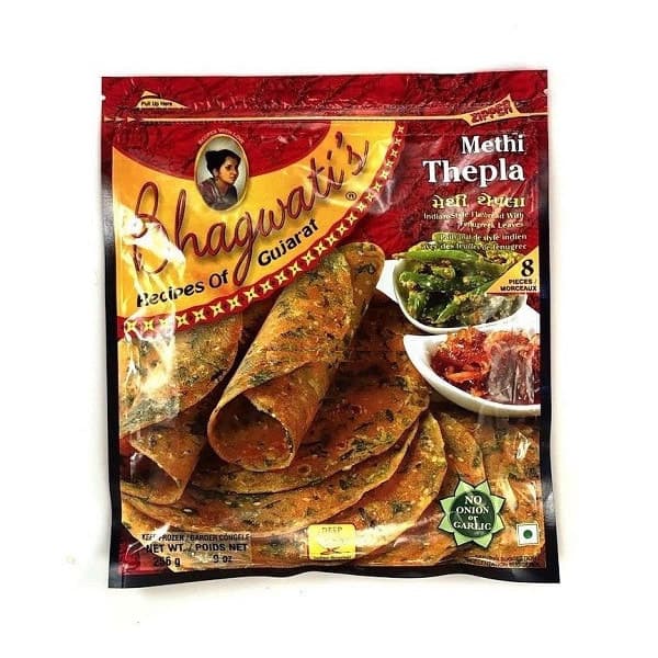 Methi Thepla Frozen - 8 pcs - Bhagwati's