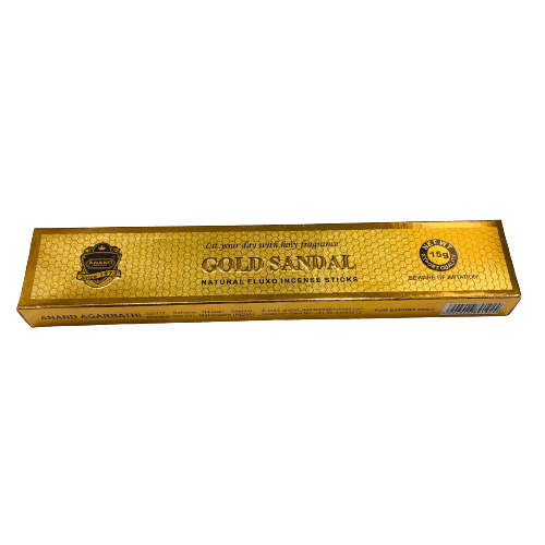 Gold Sandal Incense - 10 Sticks - Anand