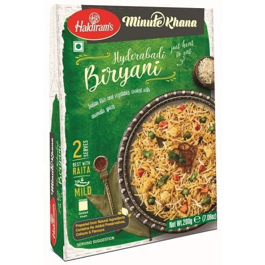 Hyderabadi Biryani Minute Khana - 7 oz - Haldiram's