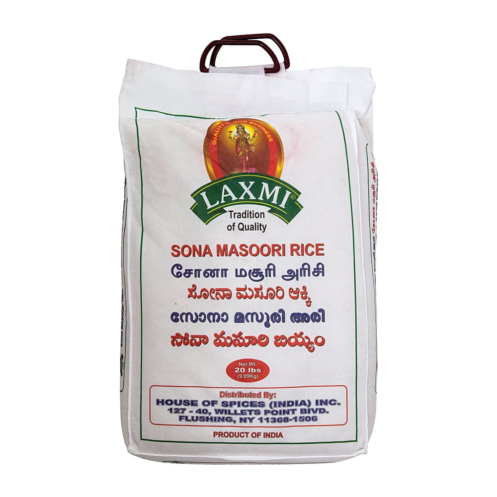 Sona Masoori Rice - 10 lb - Laxmi